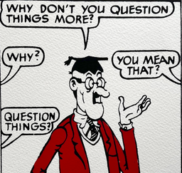 Bash Street Kids ask questions (spot colour version)