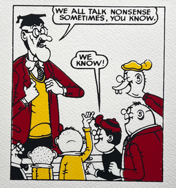 Teacher Admits He Talks Nonsense (three colours)