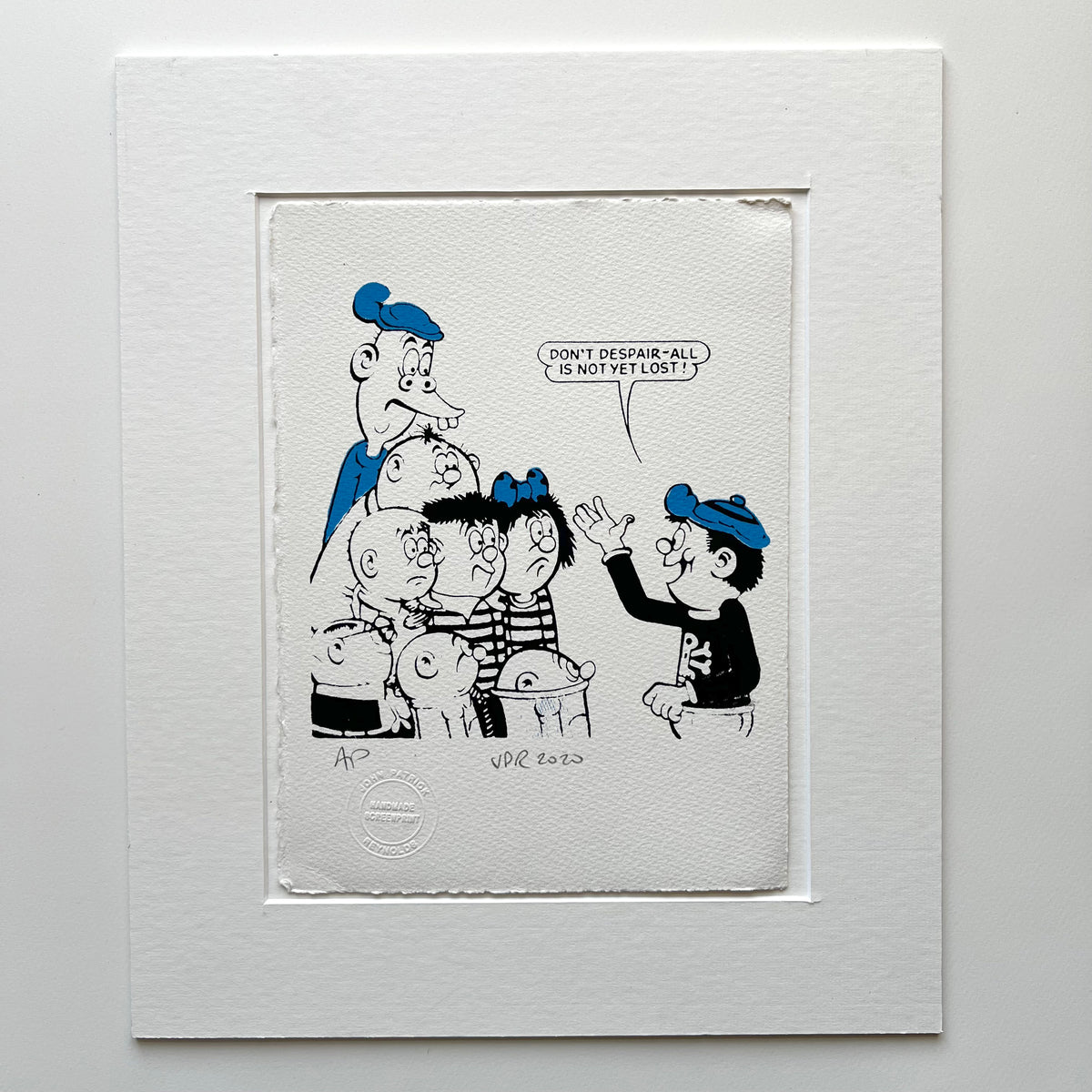 Danny urges his fellow Bash Street Kids not to despair