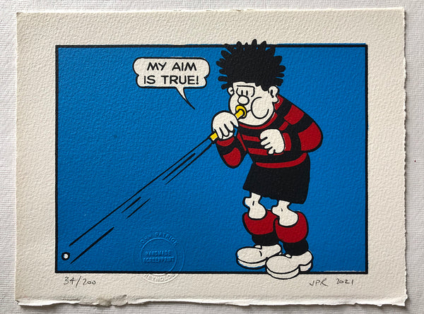 dennis the menace dennis and the fishing pole Dennis fires peashooter (and quotes Elvis Costello) – Comic Art Website