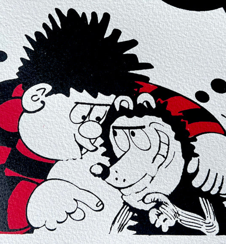 Dennis and Gnasher conspire