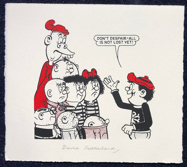 Rare – Bash Street Kids screenprint signed by the late, great David Su ...