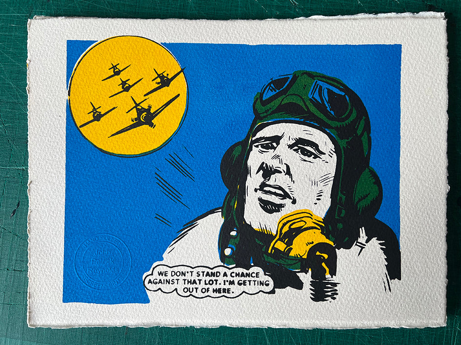 A British airman decides the odds are against him. From The Victor comic