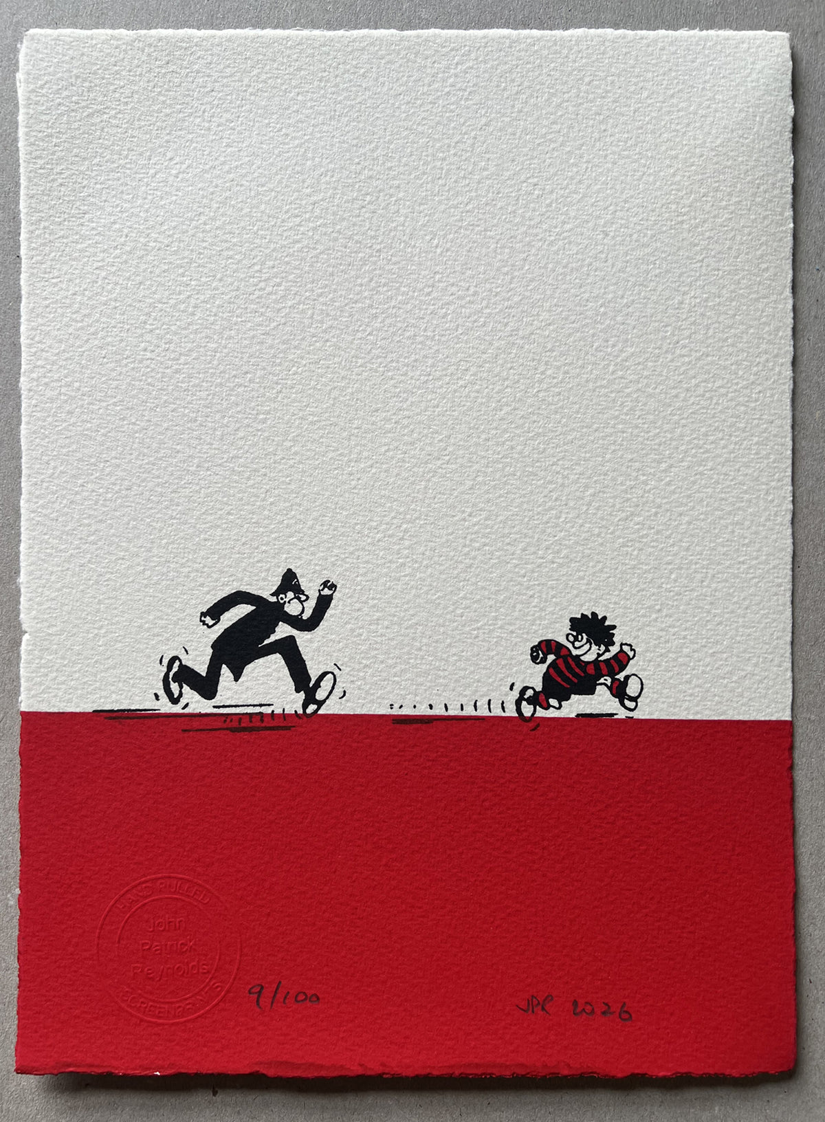 Dennis Menace Chased by Copper
