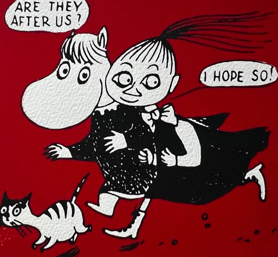 Moomin women enjoy the chase
