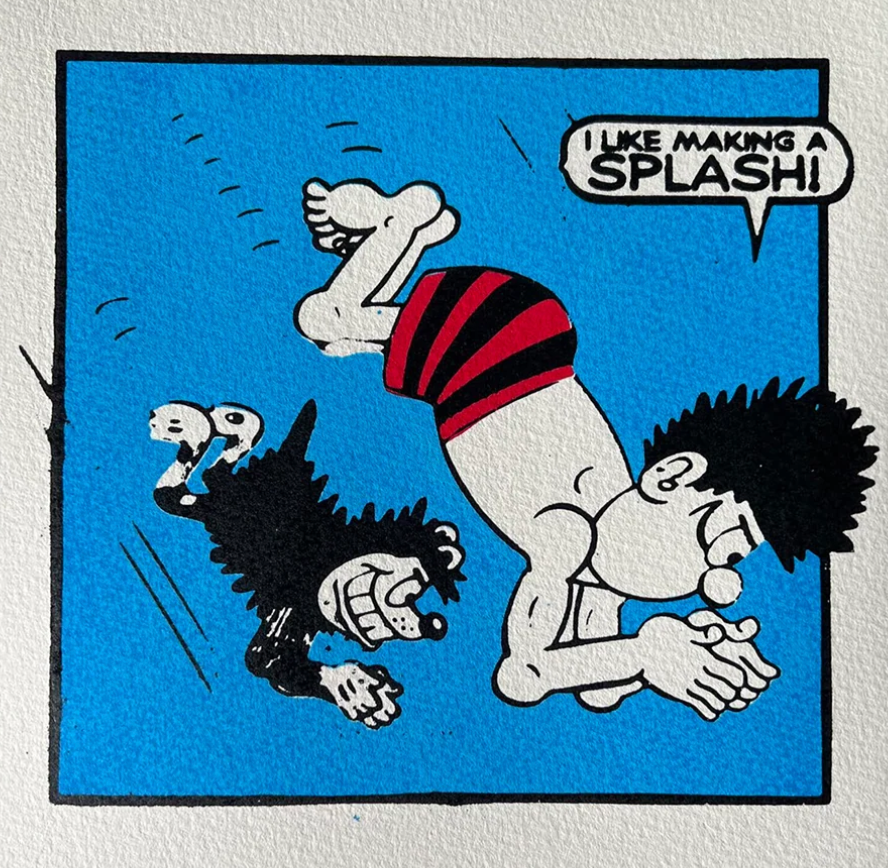 Dennis and Gnasher go diving