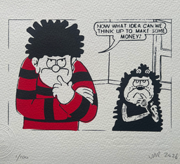Dennis and Gnasher need to make money