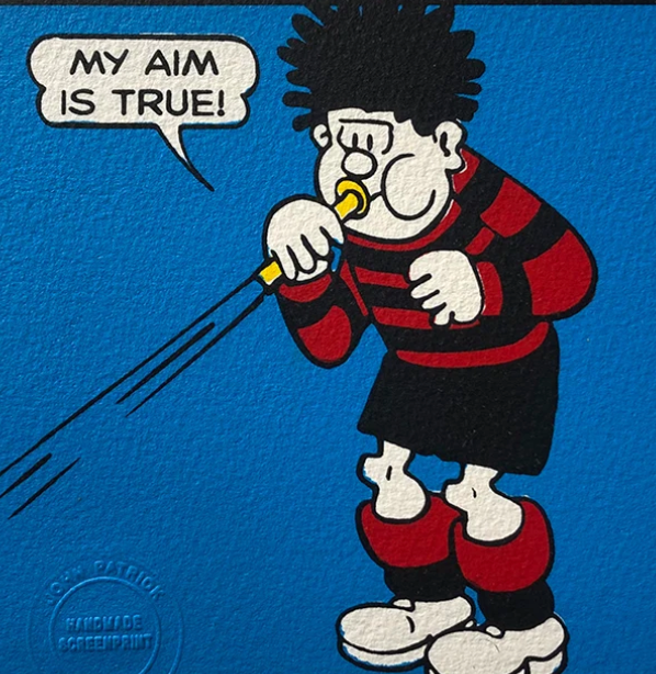 Dennis fires peashooter (and quotes Elvis Costello)