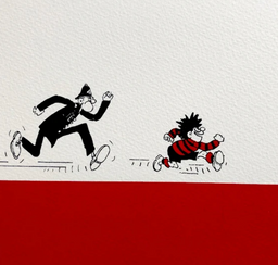 Dennis Menace Chased by Copper
