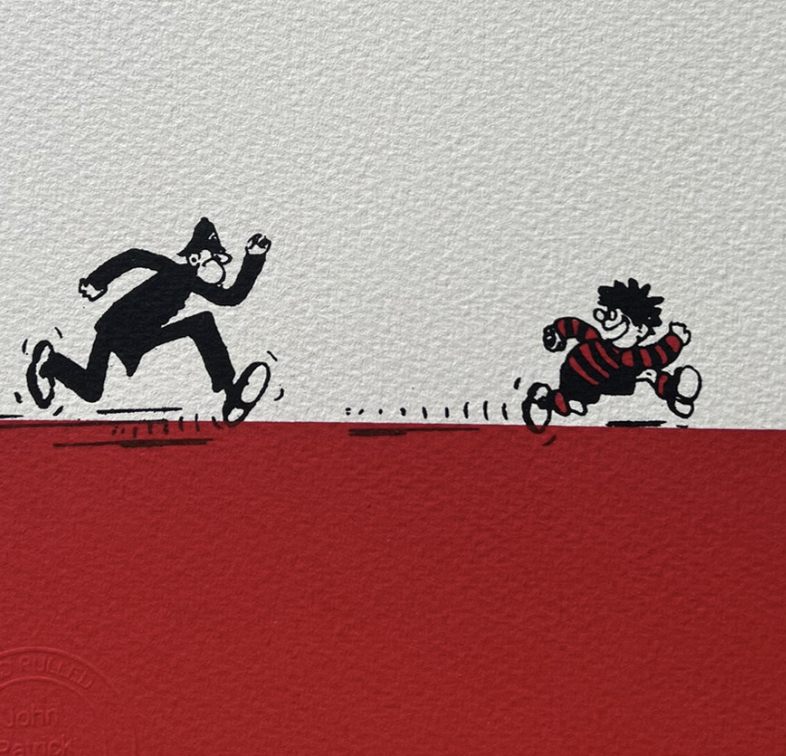 Dennis Menace Chased by Copper