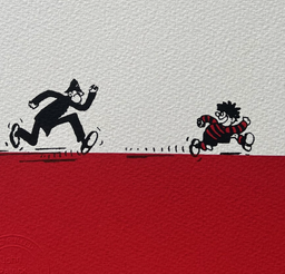 Dennis Menace Chased by Copper