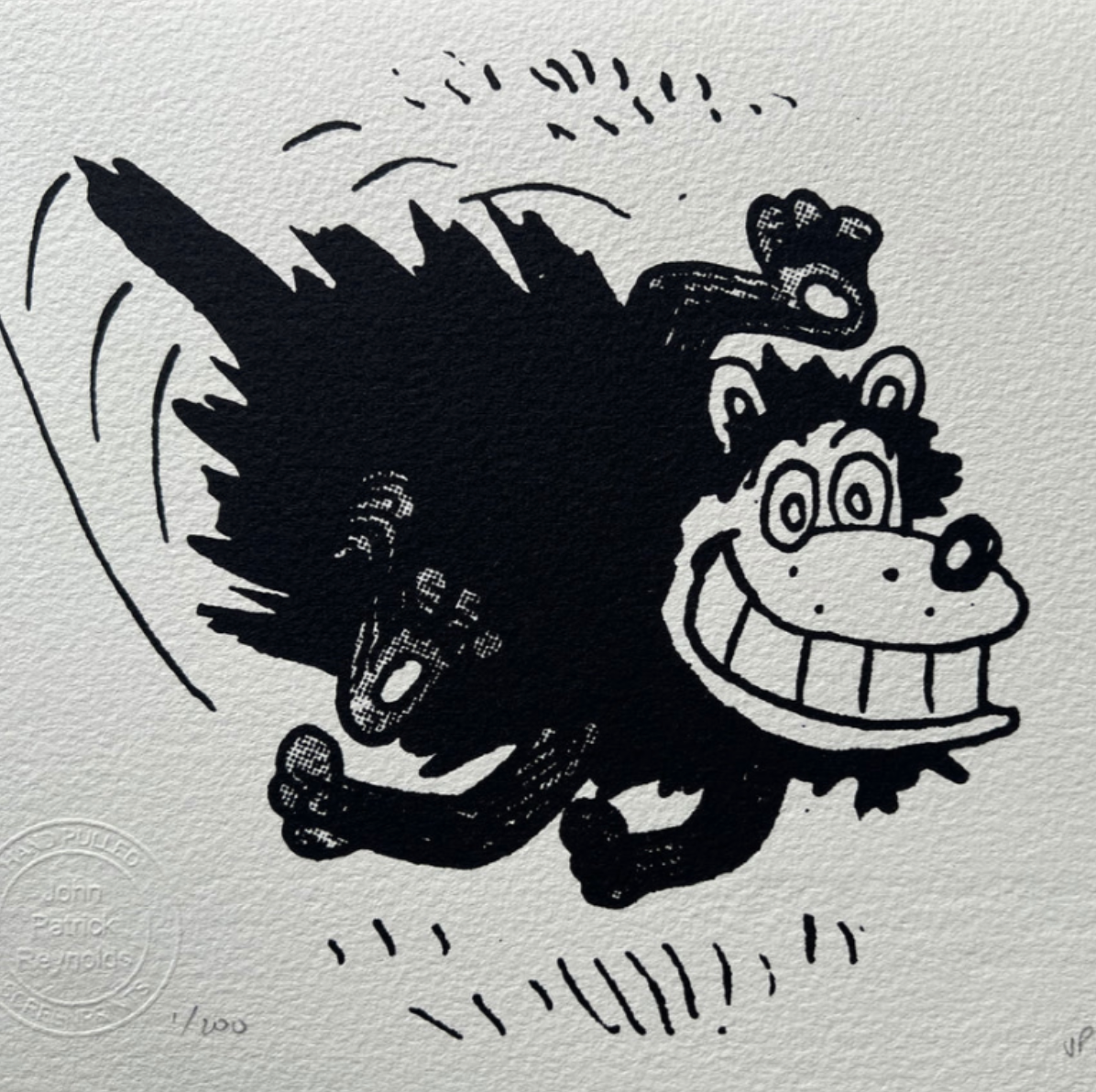 Gnasher at full pelt