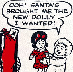 Santa brings The Bairn a new dolly