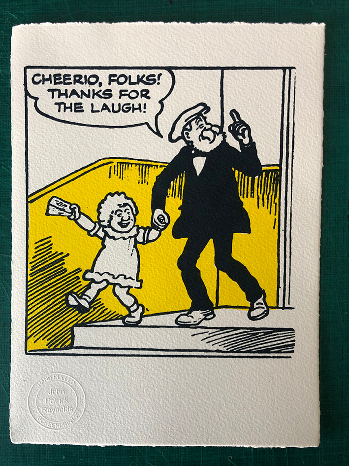Pa Broon and The Bairn leave the party – Comic Art Website