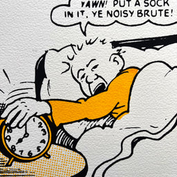 Oor Wullie versus the alarm clock