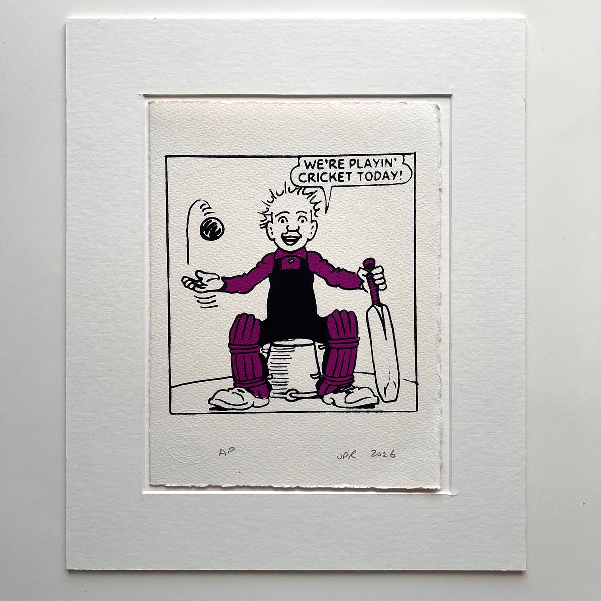 Oor Wullie's off to play cricket!