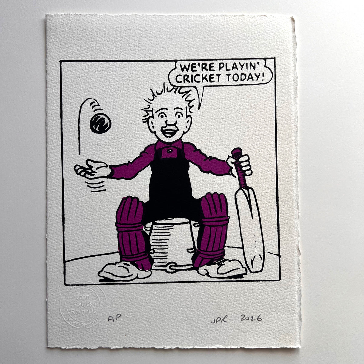 Oor Wullie's off to play cricket!