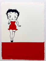 betty boop long red dress ORIGINAL BETTY BOOP IN LONG RED DRESS 15ins Tall