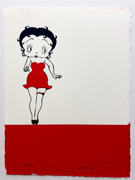 Betty Boop in a red dress (Face On, Standing On A Red Bar) – Comic Art Website Betty Boop in a red dress (Face On, Standing On A Red Bar) – Comic Art Website