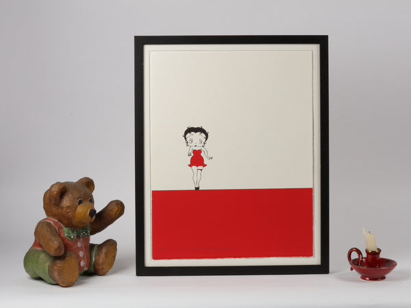 Betty Boop in a red dress (Face On, Standing On A Red Bar) – Comic Art  Website